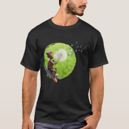 Acorn elf blaast in de dandelion fluff t-shirt