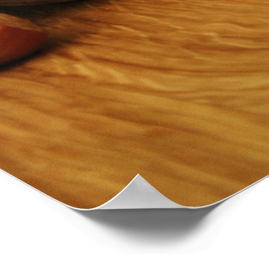 Acorn elf die koekjes eet - kerstposter poster (Hoek)