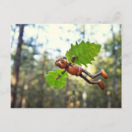 Acorn elf Ikaros flyer - briefkaart na het passere