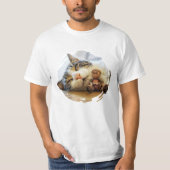 Acorn elf met een kat vriend t-shirt (Voorkant)