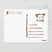 Acorn elf met paaseieren Pasen Briefkaart (Achterkant)