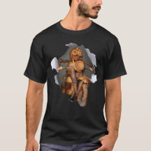 Acorn elf op de motor T-Shirt