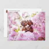 Acorn elf op het briefkaart van de bloesem (Voorkant / Achterkant)