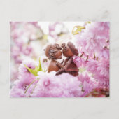 Acorn elf op het briefkaart van de bloesem (Voorkant)