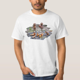 Acorn elf speelt schittles op de romp t-shirt