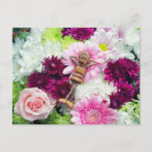 Acorn elves Beauty in Flowers briefkaart (Voorkant)