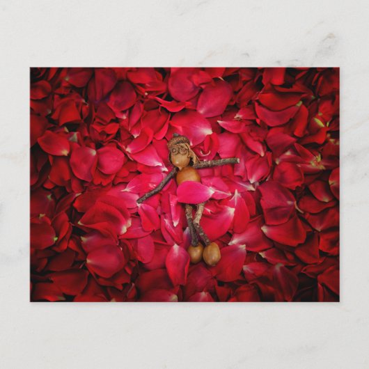 Acorn elves beauty in rozen briefkaart (Voorkant)