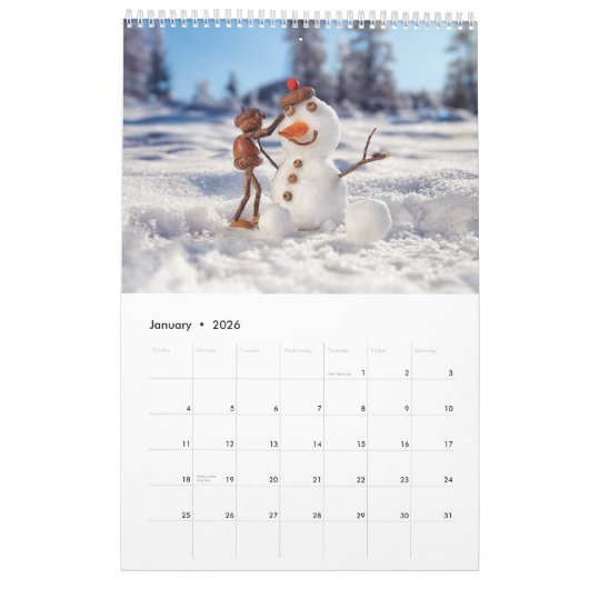 Acorn Elves / Dubanci-fotokalender Kalender (Jan 2026)