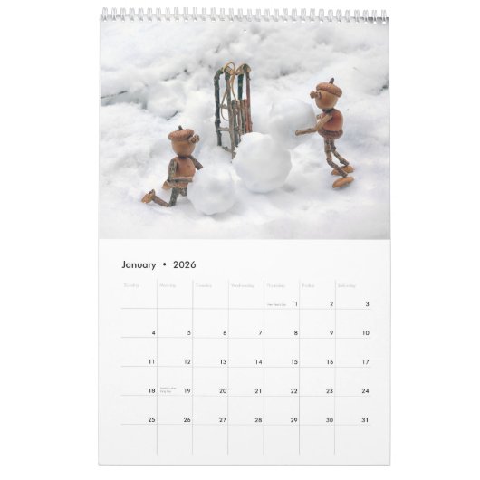 Acorn Elves / Dubanci-fotokalender Kalender (Jan 2026)