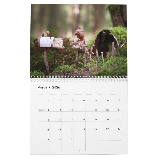 Acorn Elves / Dubanci-fotokalender Kalender (Mar 2026)