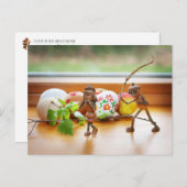 Acorn elves Easter Briefkaart (Voorkant / Achterkant)