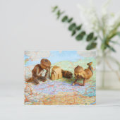 Acorn elves plant een reis briefkaart (Staand voorkant)