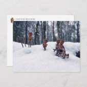 Acorn elves rijdt met het slib van het briefkaart (Voorkant / Achterkant)