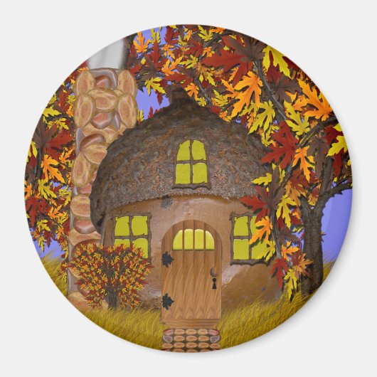 Acorn Faery Cottage Magnet (Voorkant)