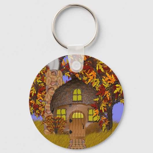 Acorn Faery Cottage Sleutelhanger (Voorkant)