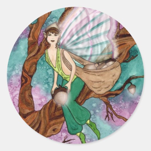 Acorn Fairy Sticker (Voorkant)