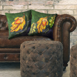 Acorn Golden Olive Herfst Kleuren Inspirerend Kussen