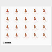 Acorn "Happy Thanksgiving" gepersonaliseerd Ronde Sticker (Vel)
