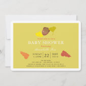 Acorn & Herfst Ginkgo verlaat Baby shower Kaart (Voorkant)