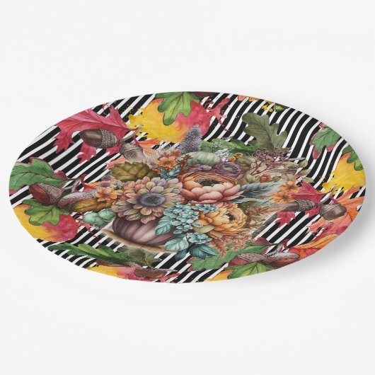 Acorn in de Herfst Papieren Bordje (Gekanteld)