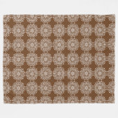 Acorn Mandala Fleece Deken (Voorkant (Horizontaal))