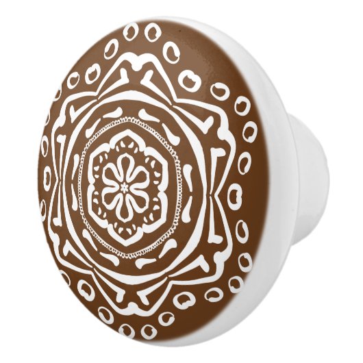 Acorn Mandala Keramische Knop (Rechts)