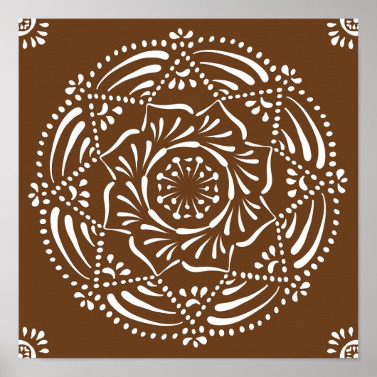 Acorn Mandala Poster (Voorkant)