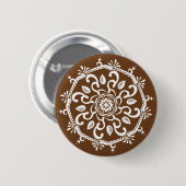 Acorn Mandala Ronde Button 5,7 Cm (Voorkant /achterkant)