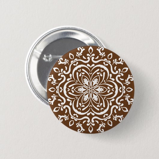 Acorn Mandala Ronde Button 5,7 Cm (Voorkant /achterkant)