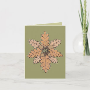 Acorn Manor Note Card Kaart