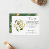 Acorn Oak begrafenis dank u, sympathie Notitiekaartje (Voorkant / Achterkant in situ)