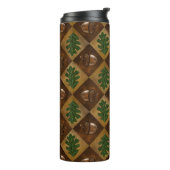 Acorn Oak leaf Checkerboard Mok (Gedraaid links)