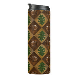 Acorn Oak leaf Checkerboard Mok