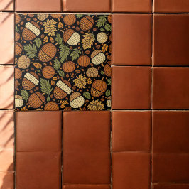 Acorn Pattern Harvest Day Keramische Tegel Tegeltje