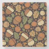 Acorn Pattern Harvest Day Onderzetters (Voorkant)