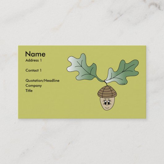 Acorn-profielkaart Visitekaartje (Voorkant)