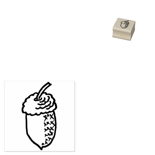 Acorn Rubberstempel (Gestempeld)