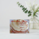 Acorn squash cupcake visitekaartje (Staand voorkant)