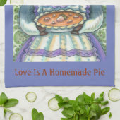 ACORN & SQUASH PIE, THANKSGIVING PIG KITCHEN TOWEL THEEDOEK (Gevouwen)