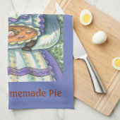 ACORN & SQUASH PIE, THANKSGIVING PIG KITCHEN TOWEL THEEDOEK (Quarter Fold)