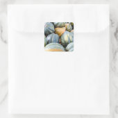 Acorn Squash Vierkante Sticker (Tas)