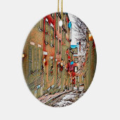 Acorn Street, Boston Keramisch Ornament (Rechts)