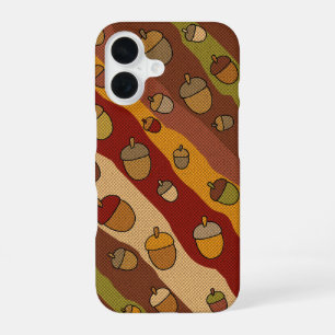 Acorn Stripes Pattern iPhone 16 Hoesje