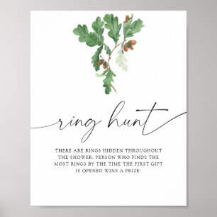 Acorn tree - ringjacht vrijgezellenfeest spel poster