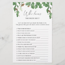 Acorn tree - Wie weet de bruid beste spel