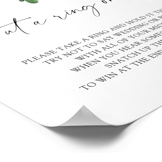 Acorn tree - zet een ring op het spel poster (Hoek)