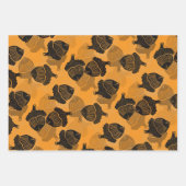 Acorn Woodblock Inpakpapier Vel (Voorkant 2)