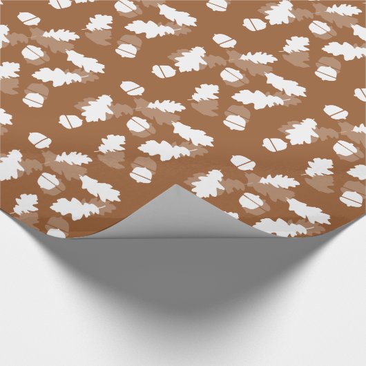 Acorn Wrapping Paper Masculine Gift Wrap voor here Cadeaupapier (Hoek)