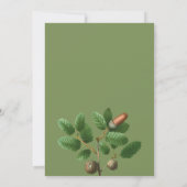 Acorn Wreate Family Kaart met kerstmis foto's (Achterkant)