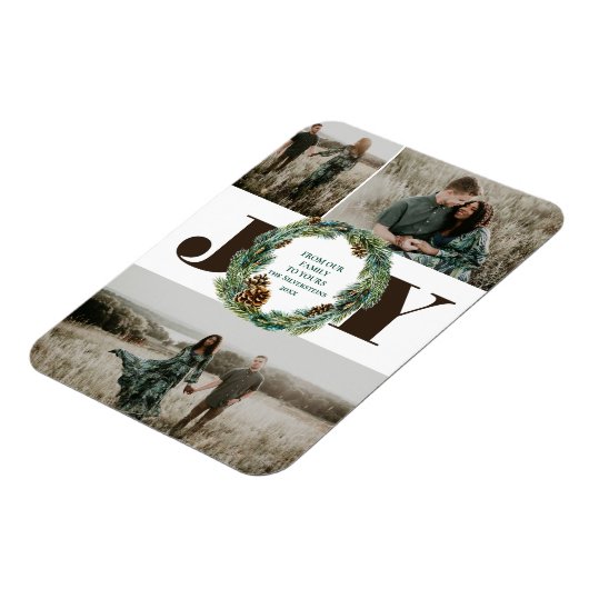 Acorn Wreath Kerstfeestdag Magneet (Linkerzijde)